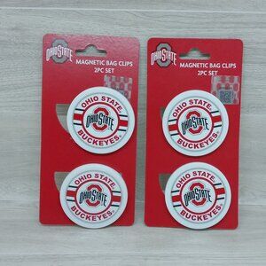 Ohio State Magnetic Bag Clips 2 PC Set Ohio State Buckeyes Lot of 2